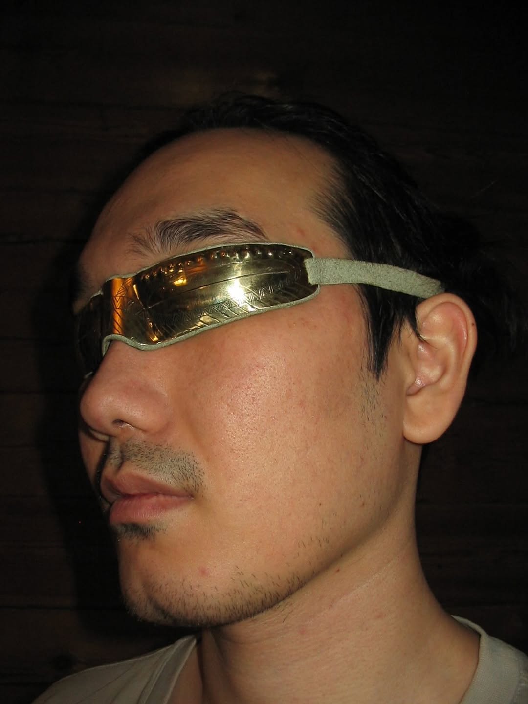 Brass Teal Snow Goggles