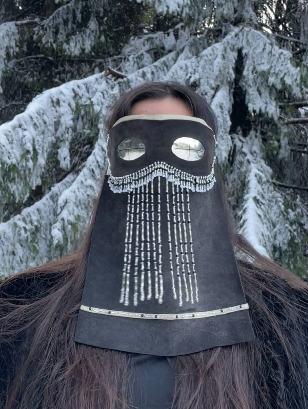 Full Face Silver Snow Goggles